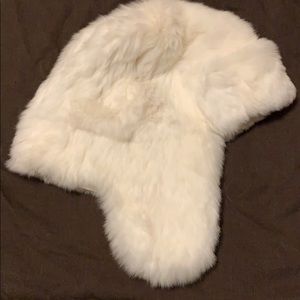 White Rabbit Fur Hat